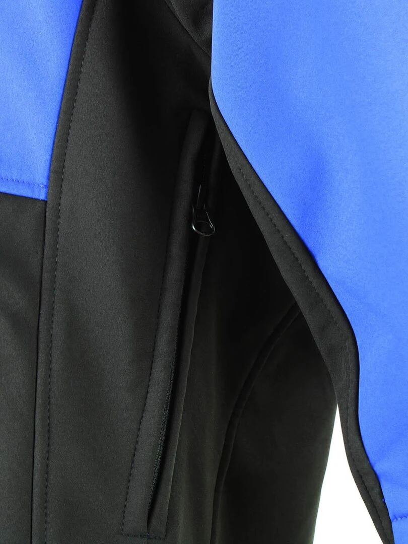 Blouson softshell homme CAMETIS   PEAK MOUNTAIN   Bleu Noir