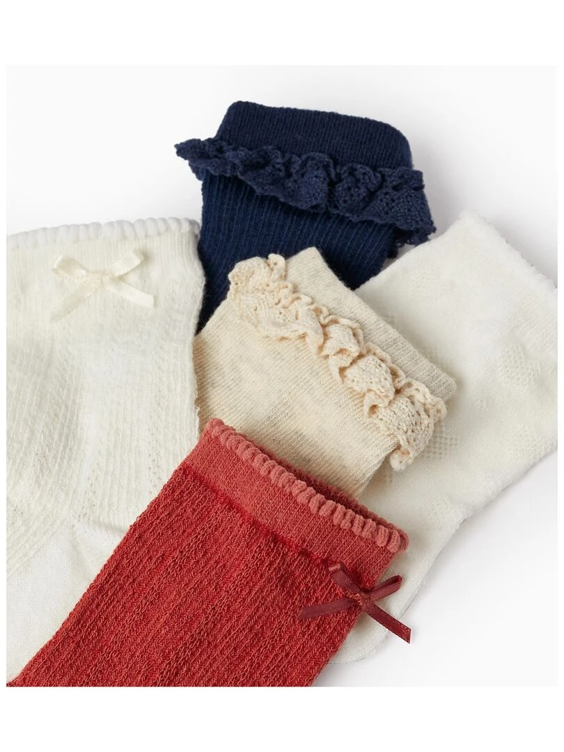 Pack 5 Paires de Chaussettes pour Fille ATLANTIC COMPANY Multicolore