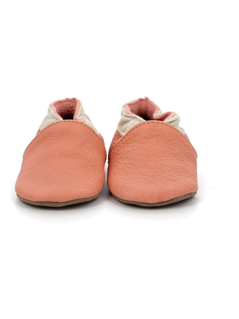 Chaussons Cuir Coddle Baby   Rose