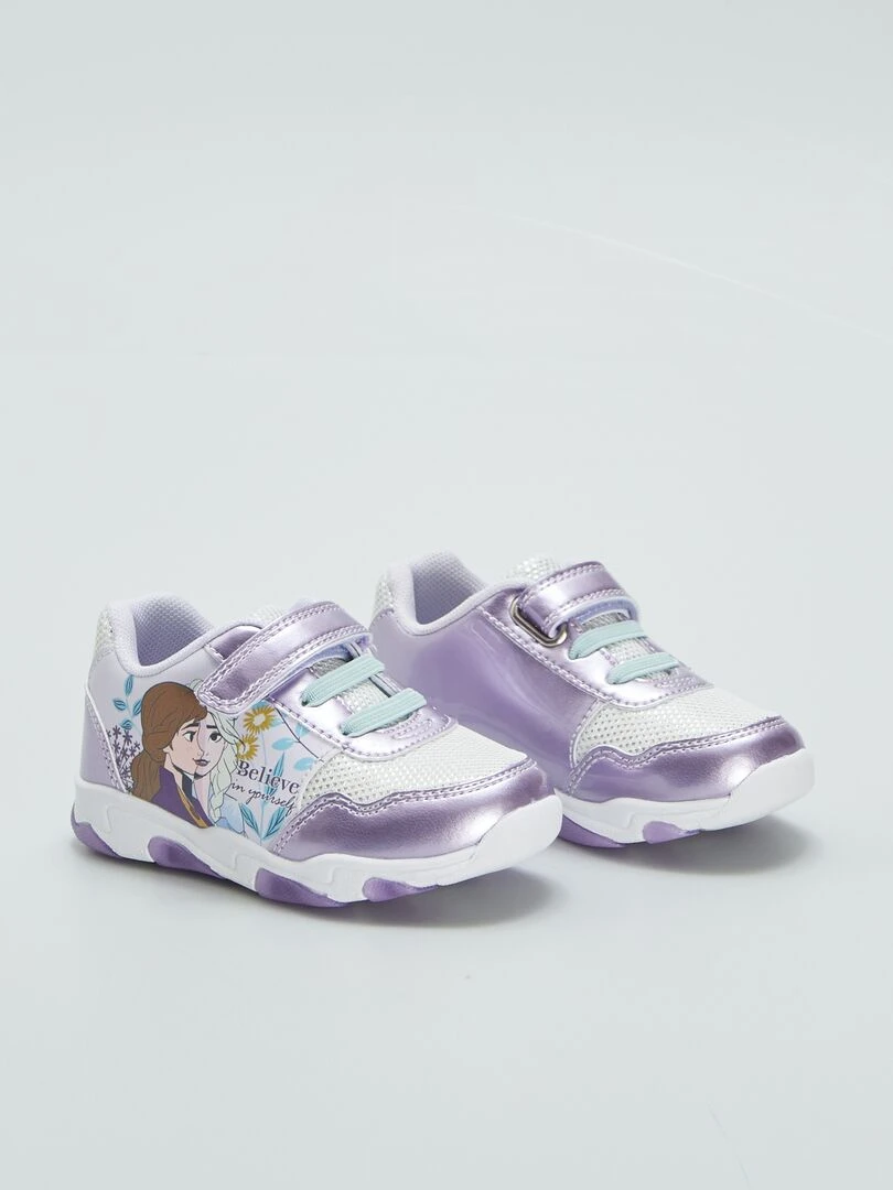 Baskets lumineuses 'La Reine des Neiges' Violet