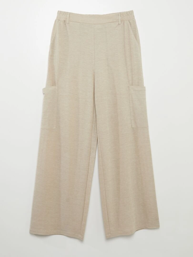 Pantalon large fluide 'JDY' Beige
