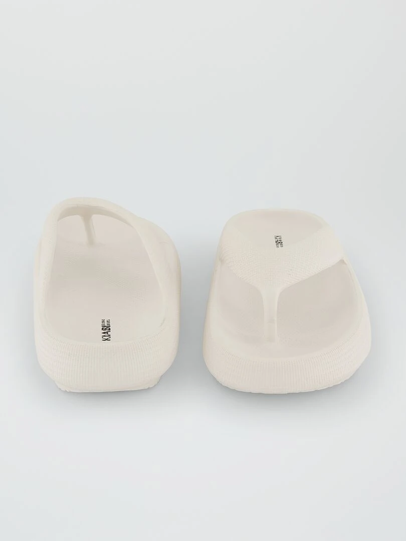 Tongs à semelles épaisses   Beige