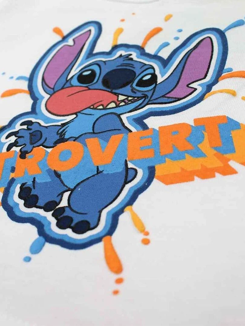 Disney   Ensemble ​​T shirt short bébé garçon Imprimé Lilo Et Stitch   Orange