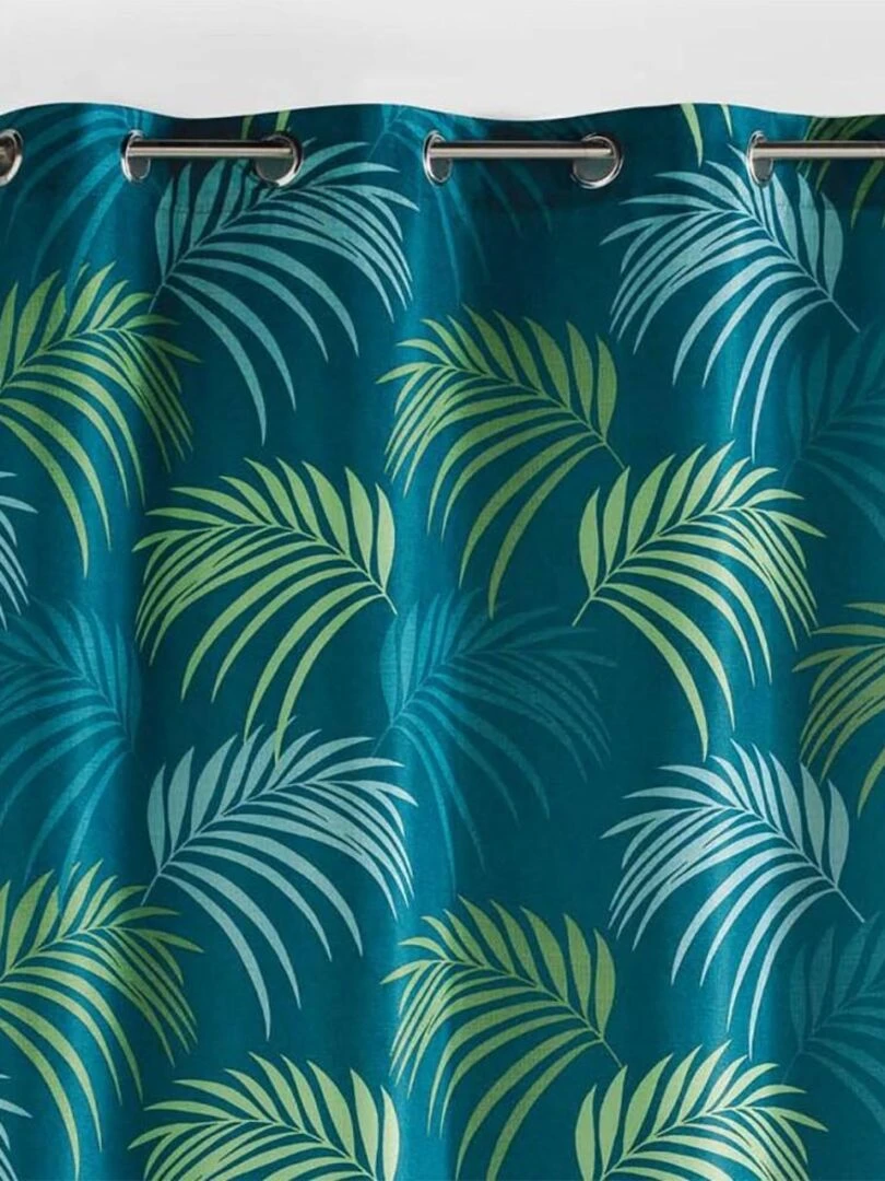 Rideau à œillets 140x260 Blue vegetal bleu Bleu