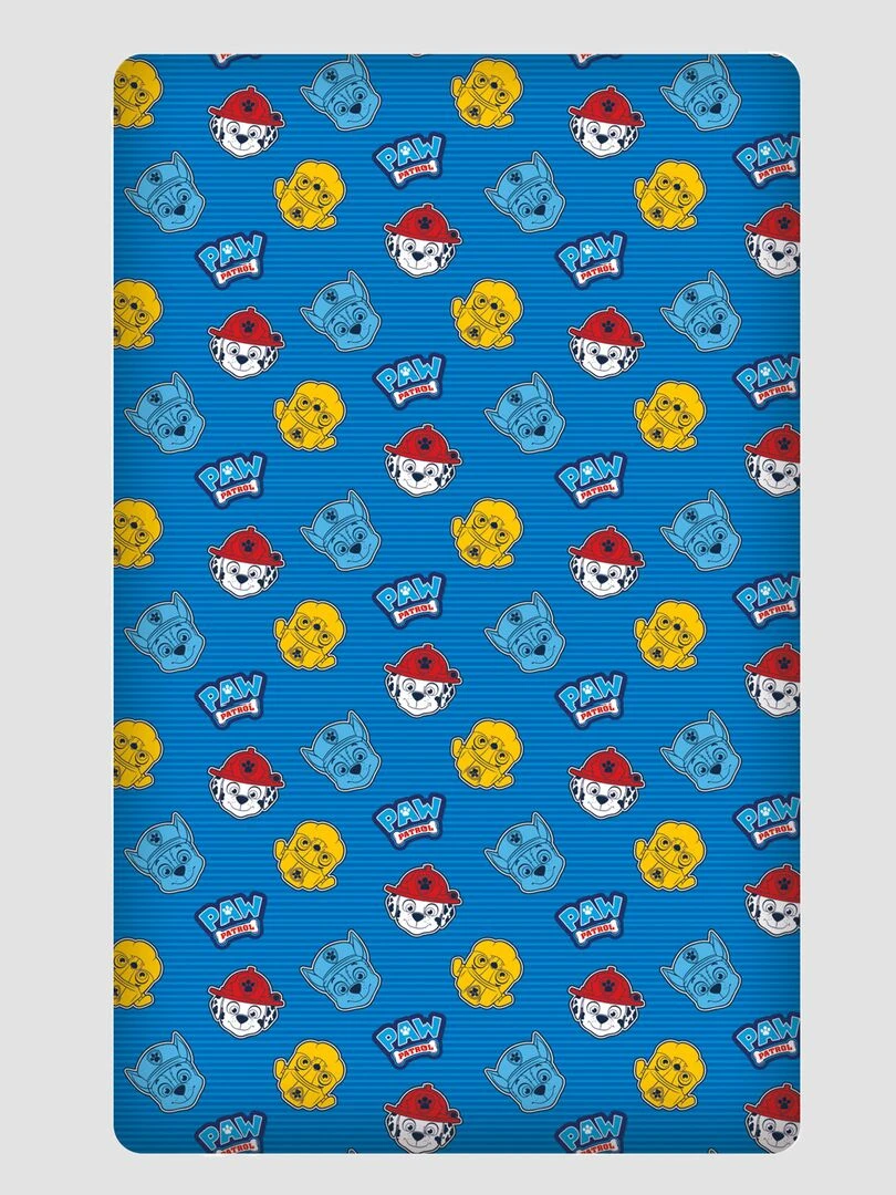 Drap housse 'Pat'Patrouille' Bleu