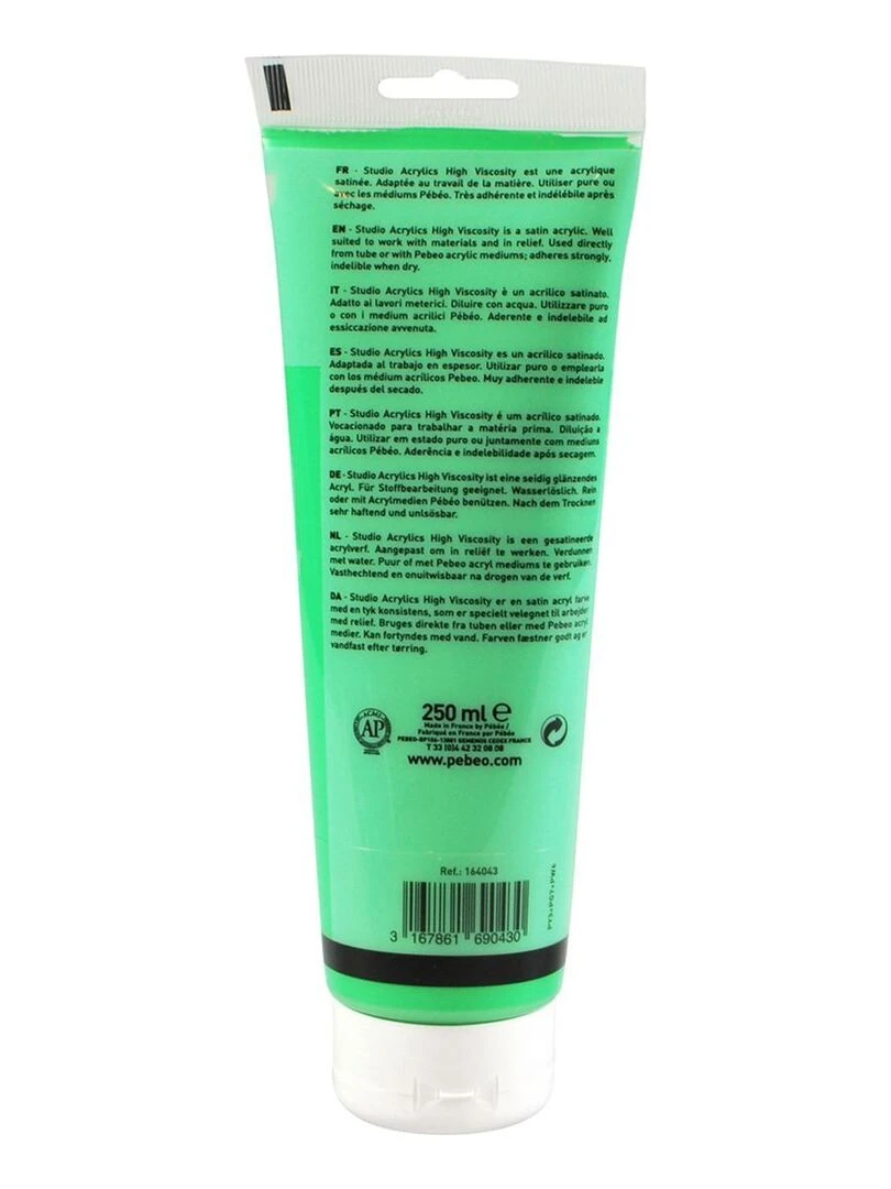 Peinture acrylique opaque Vert 250 ml N/A
