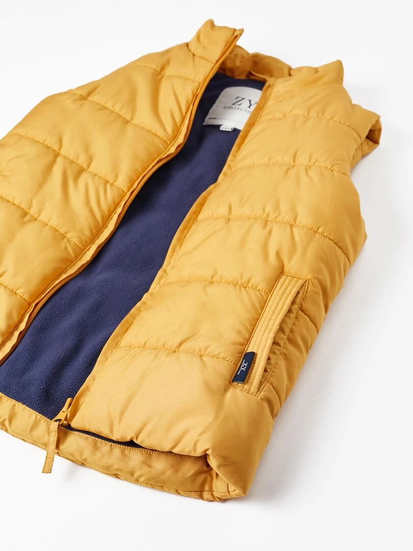 Gilet matelassé avec doublure polaire pour garçon  ROYALS OFF DUTY   Jaune