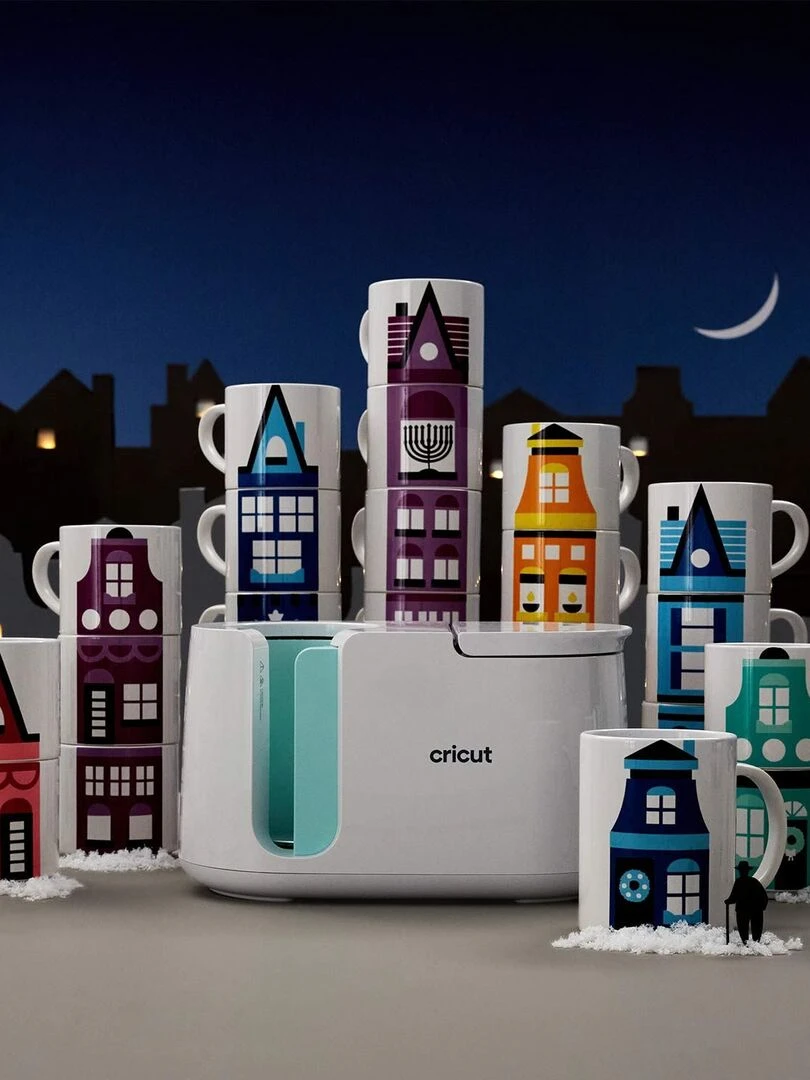 4 feuilles de transfert pour Mug Press   Noir + Rouge   N/A