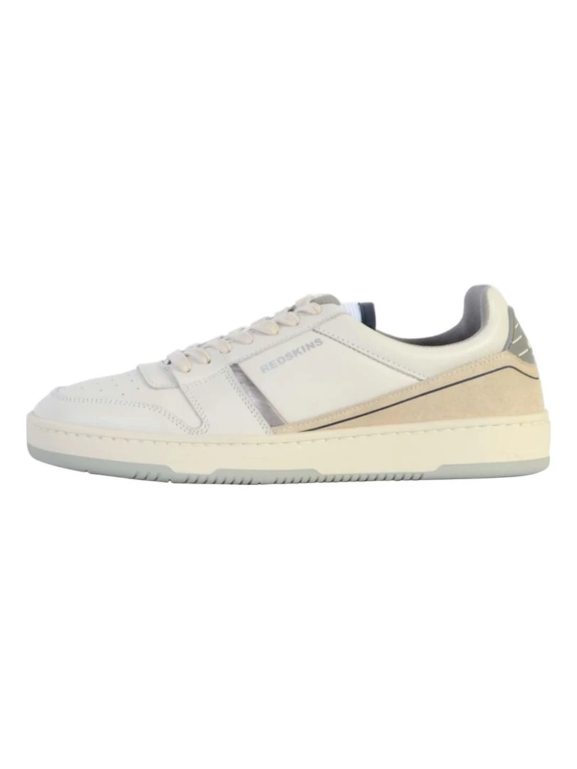 Basket Cuir Redskins Attrayant Blanc