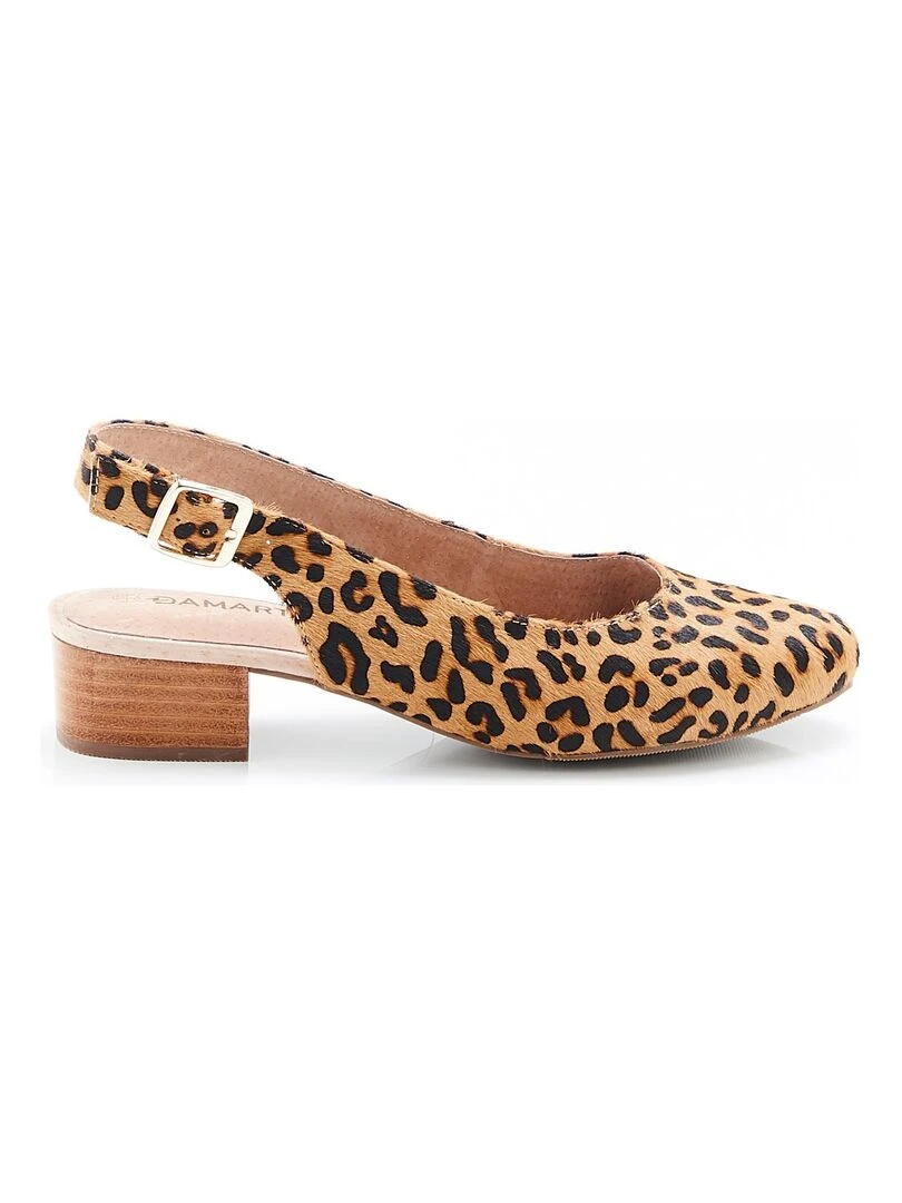 Ballerines ouvertes   Damart   Marron