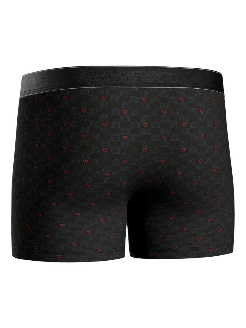Lot de 2 boxers Heartbeat   Noir