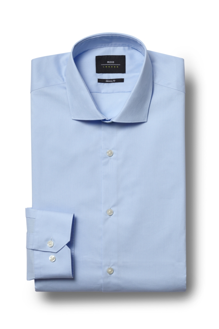 Slim Fit Sky Stretch Shirt   Buy Online at Moss
