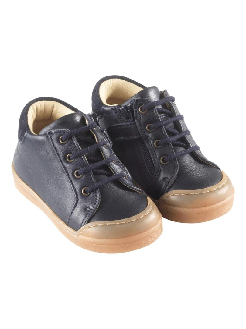 Baskets cuir Lacy Bleu marine