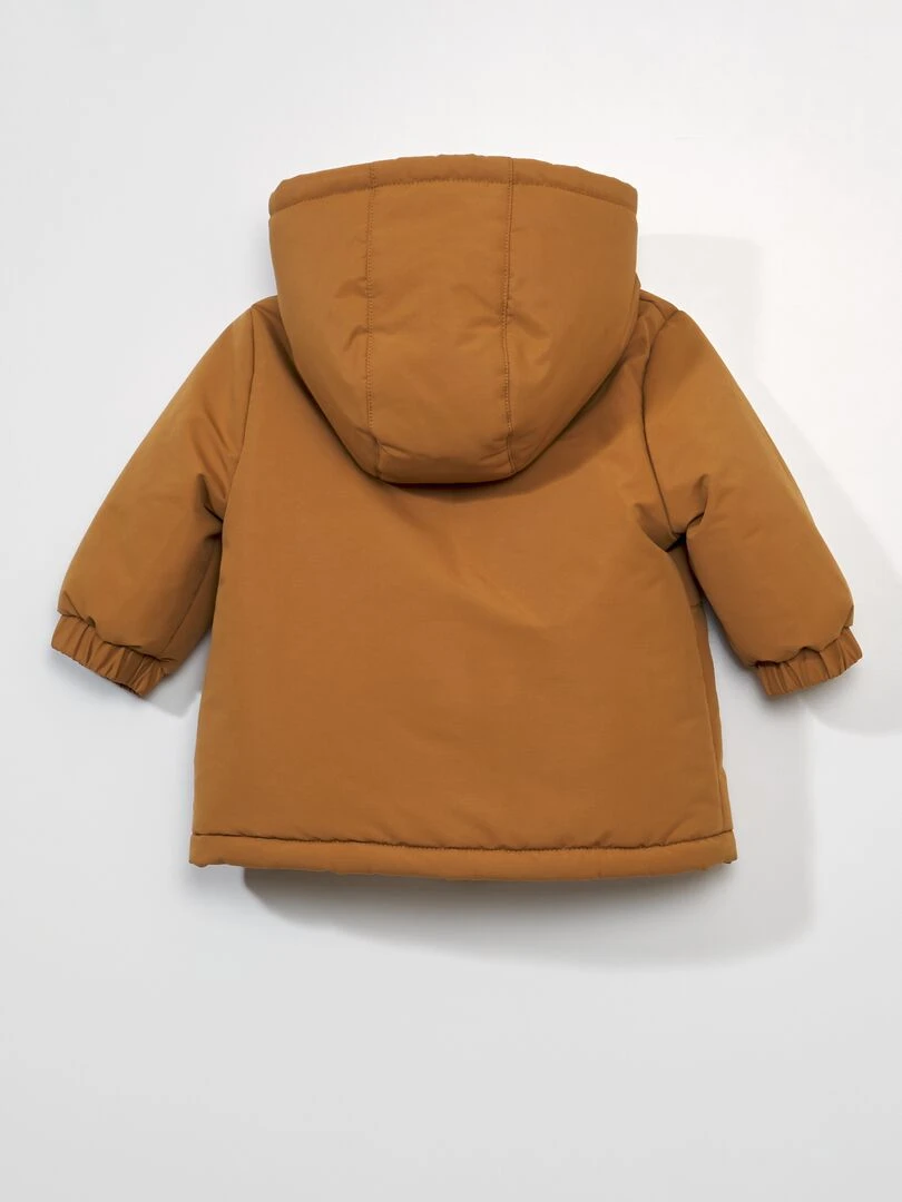 Parka à capuche Camel