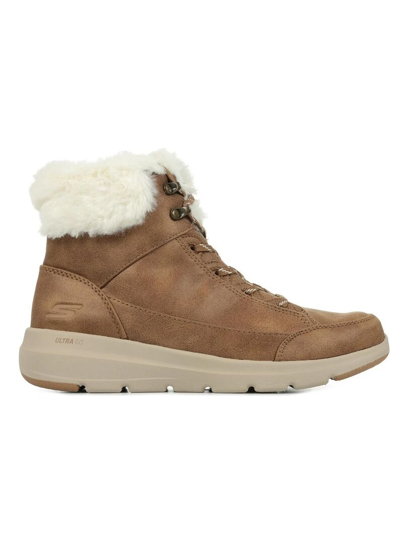 Boots Skechers Glacial Ultra Cozyly Marron