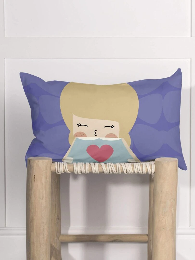 Housse de coussin Moon dream "Happyfriday"   Blanc