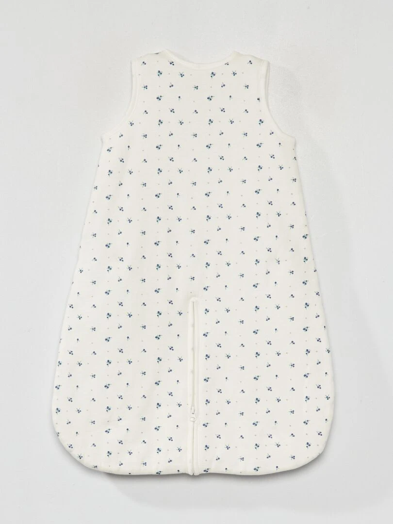 Nid d'ange sans manches avec ouverture zippée   TOG 2   Blanc