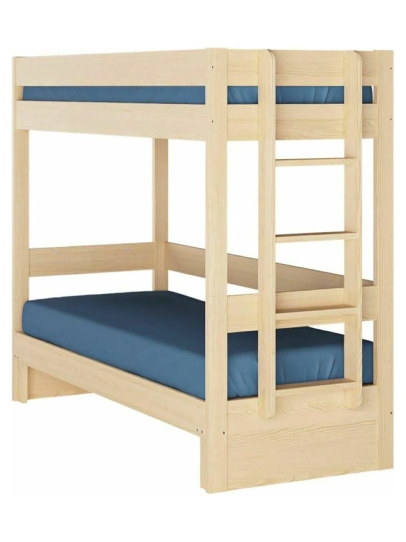 Pack lit superposé gigogne avec tiroir Ravi   AKITEN RETAIL   Marron