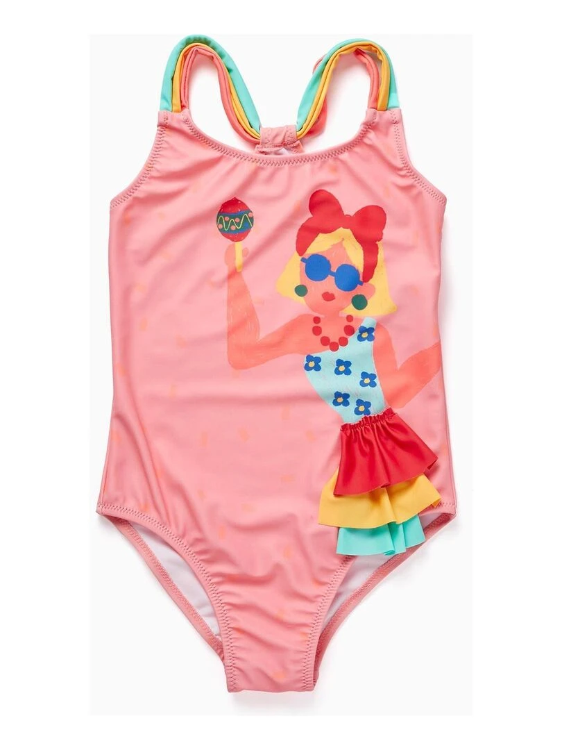 Maillot de Bain pour Fille 'Maracas' Rose