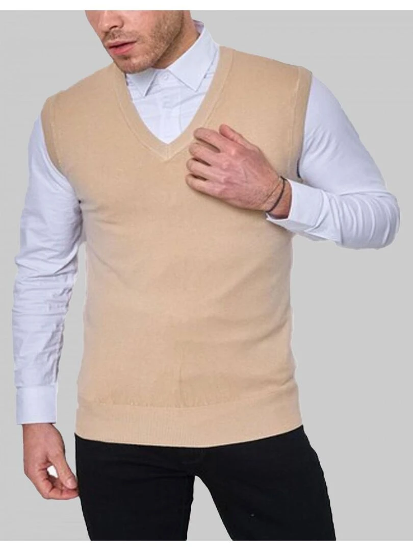 Pull debardeur Kebello Beige