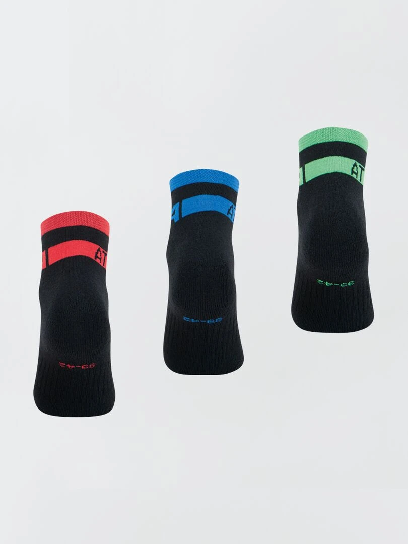 Lot de 3 paires de chaussettes 'Athena'   Noir