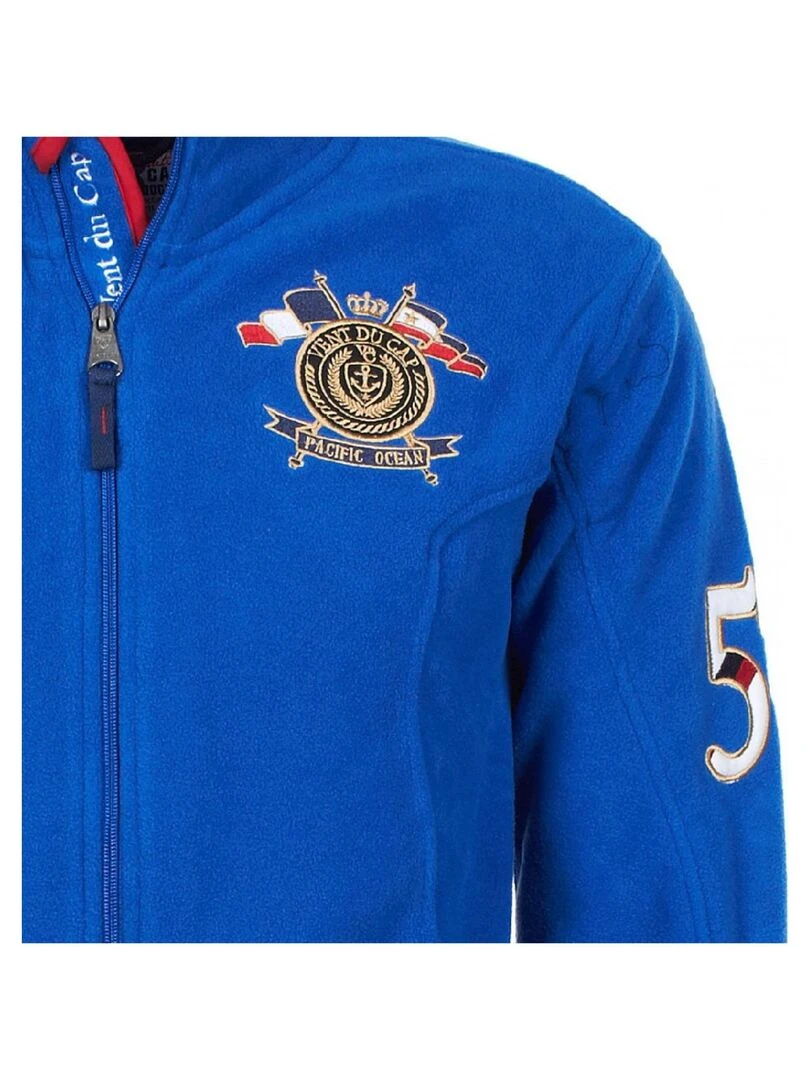 Blouson polaire garçon ECAUBIN   VENT DU CAP   Bleu