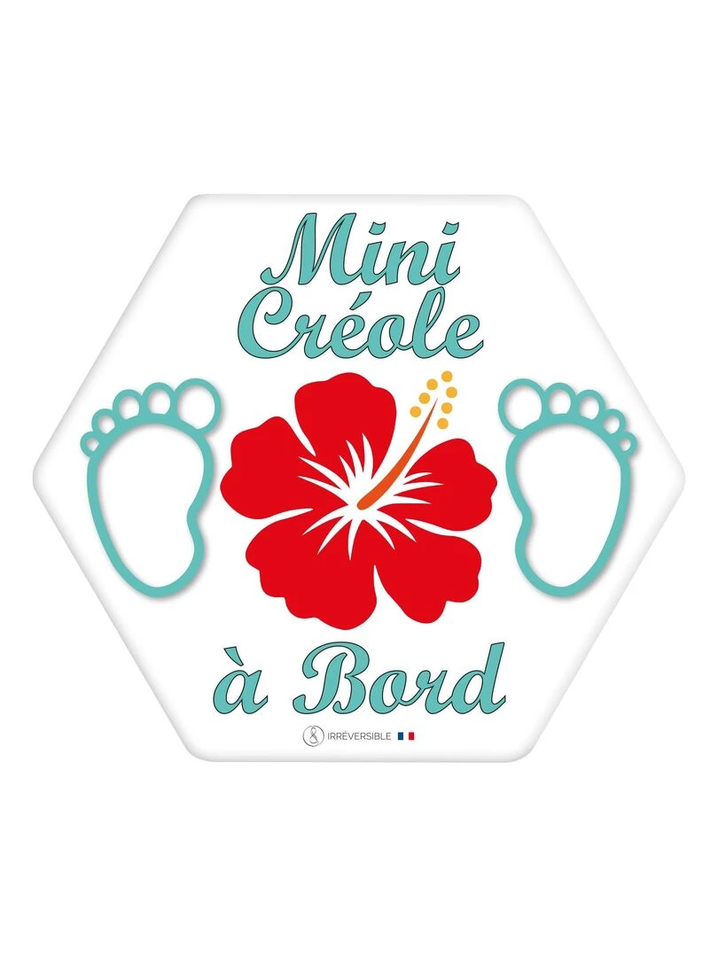 Adhésif bébé à bord Mini Créol(e) Bleu