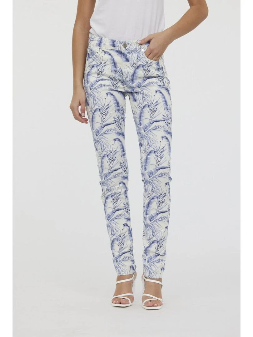 Lee Cooper Pantalon coton slim LC135 Rose clair