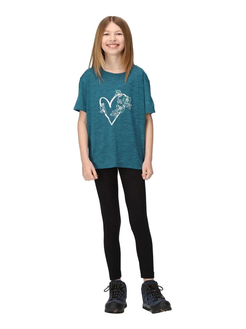 Regatta   T shirt FINDLEY KEEP GOING   Bleu Vert