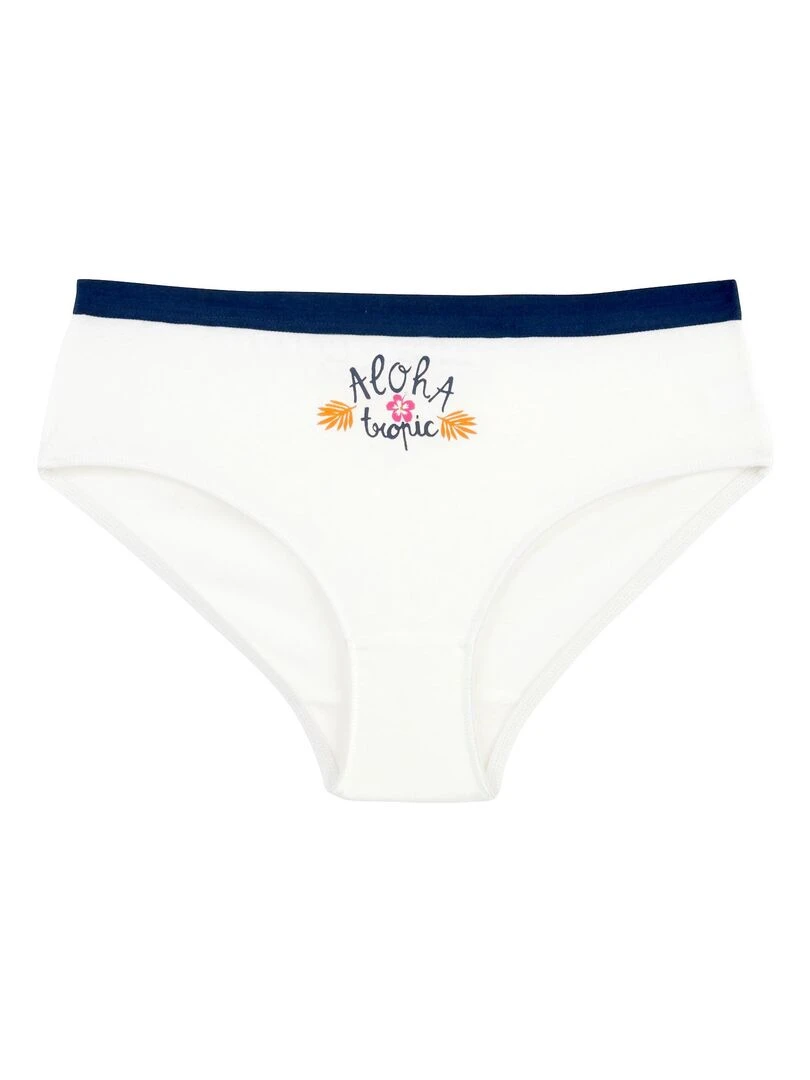 Lot de 3 culottes fille Sakura   Bleu