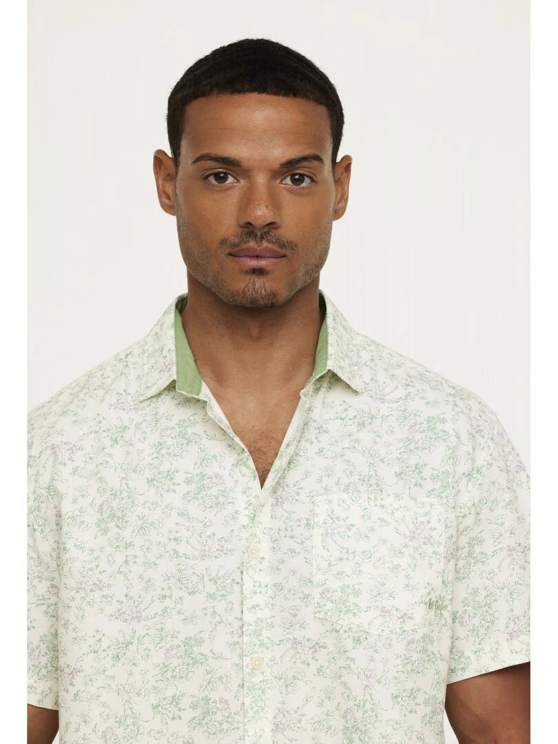 Lee Cooper   Chemise manches courtes coton comfort DOMBO   Beige