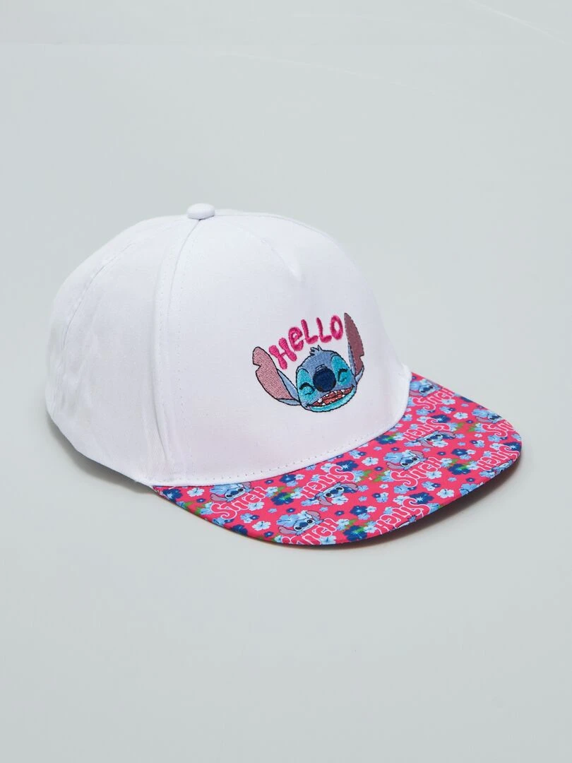 Casquette 'Stitch' blanc