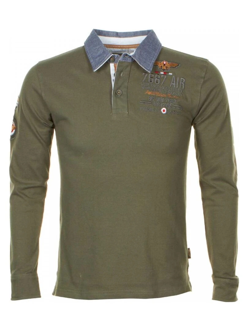 Polo manches longues homme CORIDOR HARRY KAYN Kaki