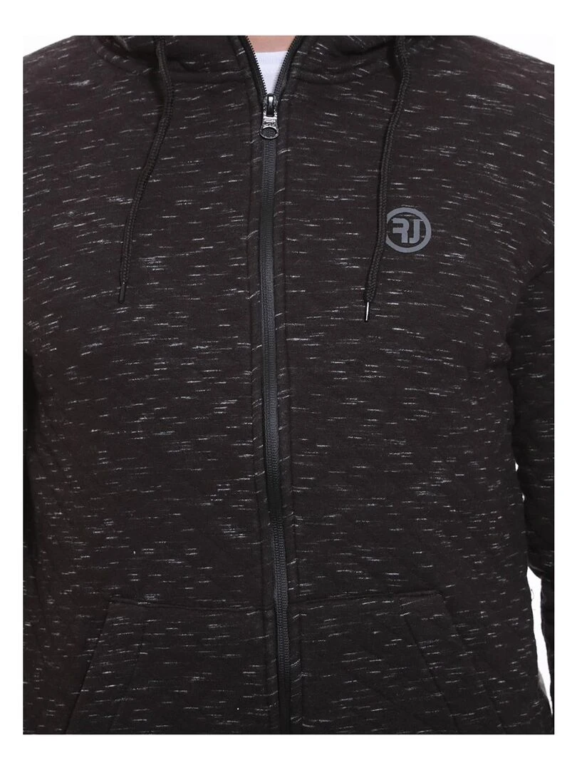 Sweat capuche zippé WANTOS   Noir