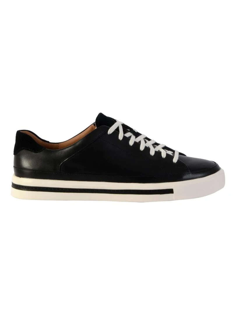 Basket Cuir Clarks Un Maui Tie Noir