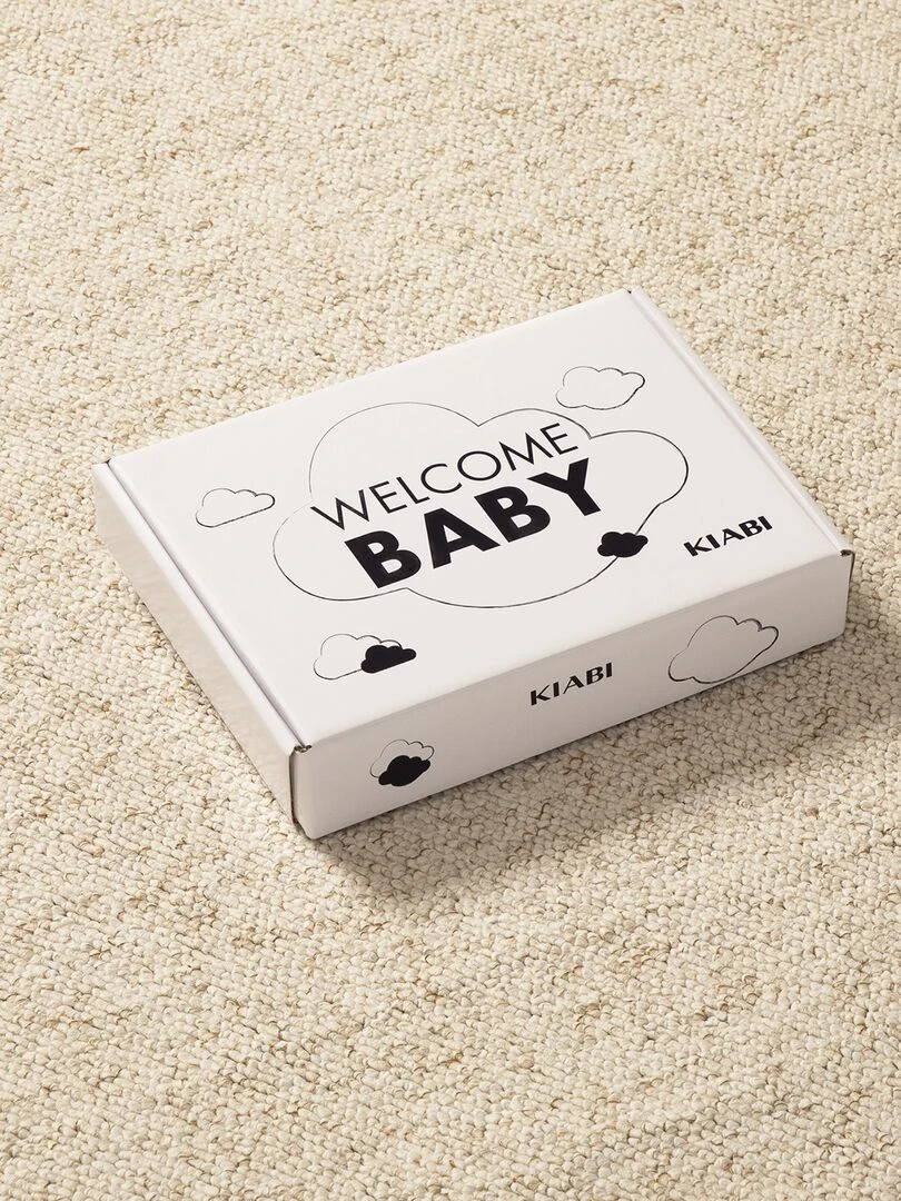 Box de naissance 'Welcome Baby' 5 pièces   Mixte   Ecru