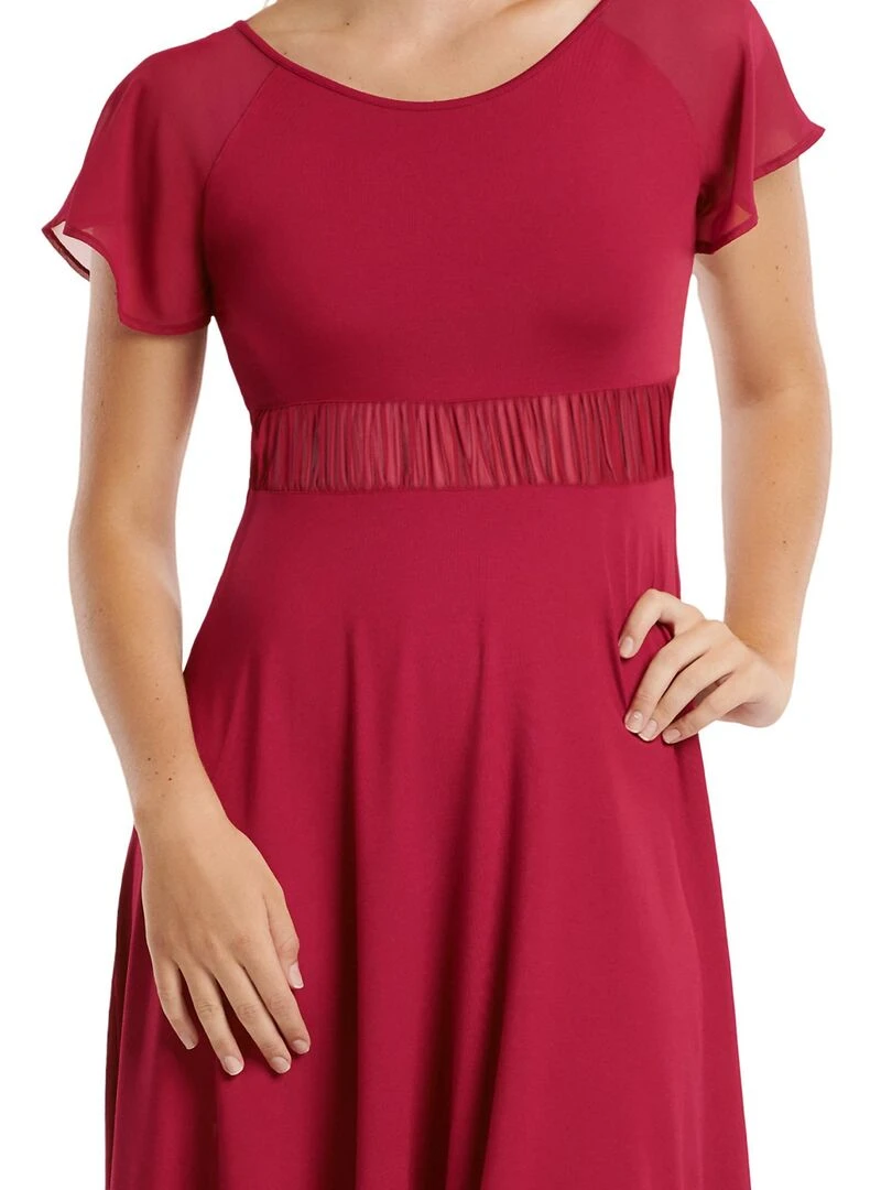 Robe estivale manches courtes Isola Rossa   Rouge