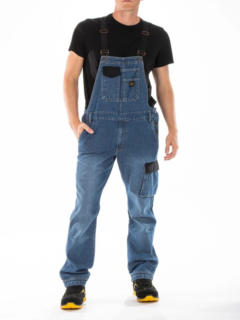Salopette de travail en jeans JIMMY 'Rica Lewis' Bleu