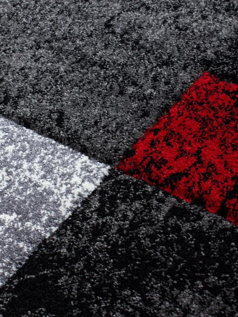 Tapis salon CARARELLE OEKO TEX®   Rouge