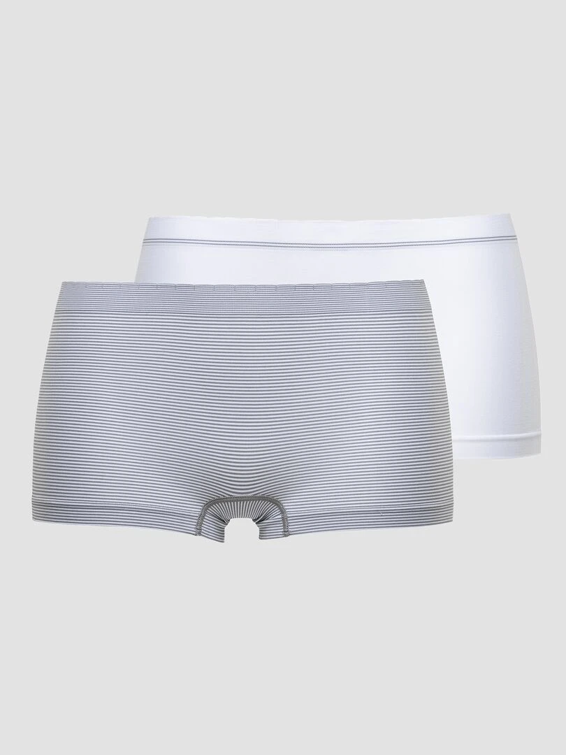 Lot de 2 shorties sans coutures 'Billet Doux' Gris