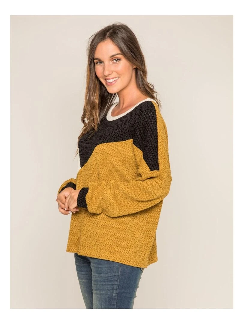 Pull graphique KIWI   Noir