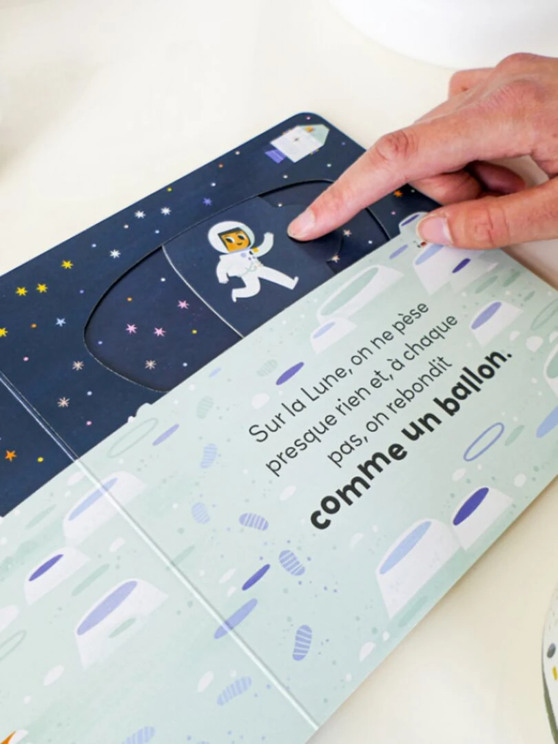 Livre à tirettes Direction la lune ! N/A