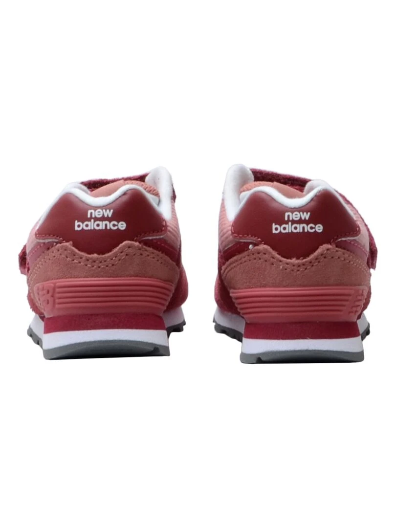 Basket Cuir Enfant New Balance 574 21à27 5   Rouge