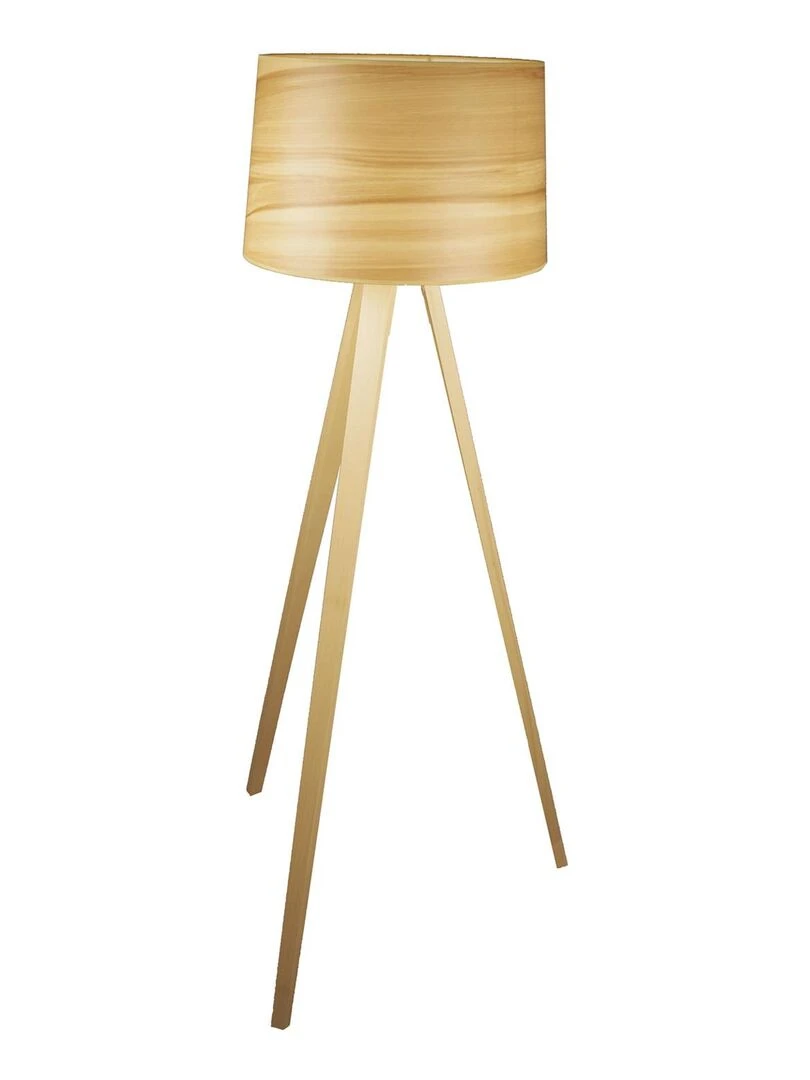 Lampadaire Façon Bois Naturel Marron foncé