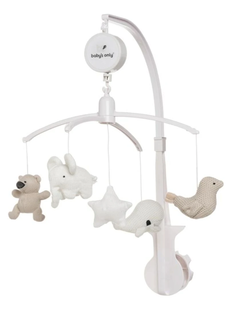 Mobile musical animaux beige Beige