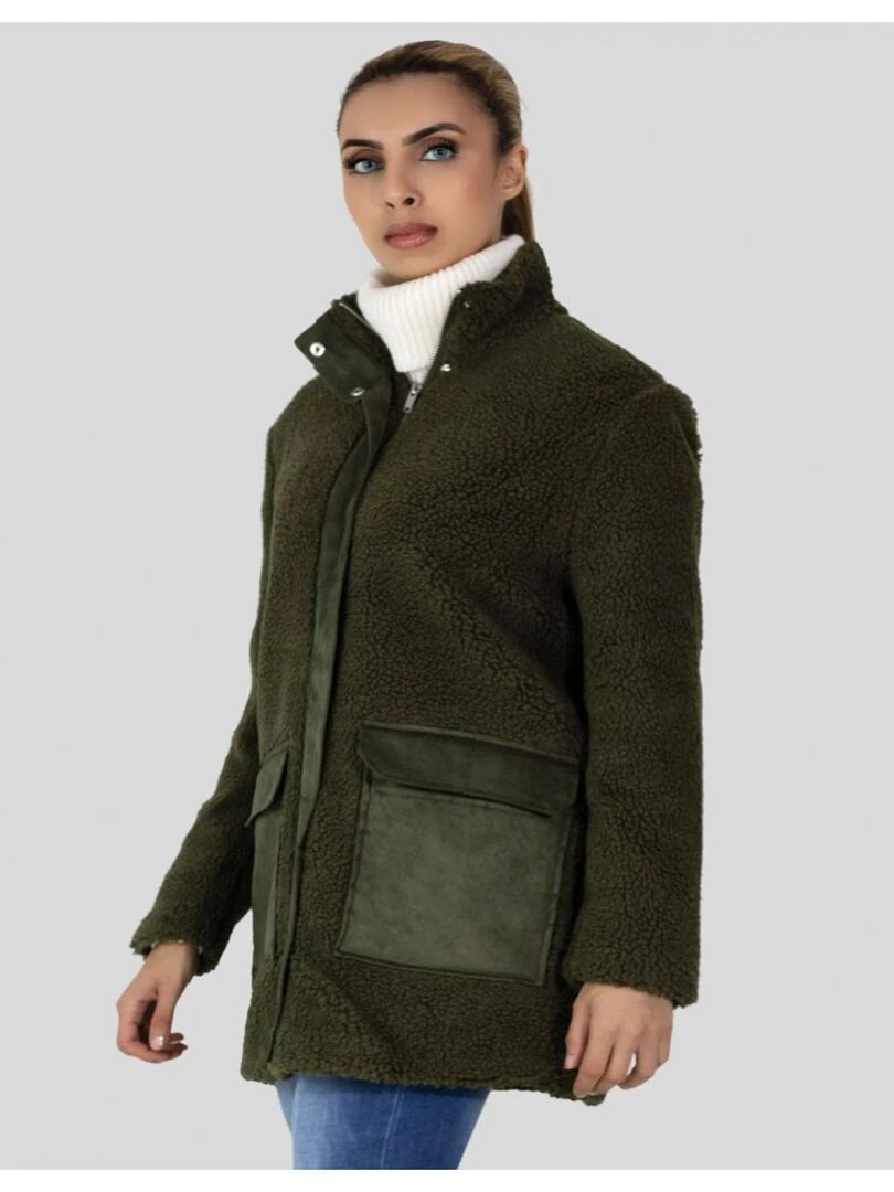 Manteau molletonné Kebello   Vert