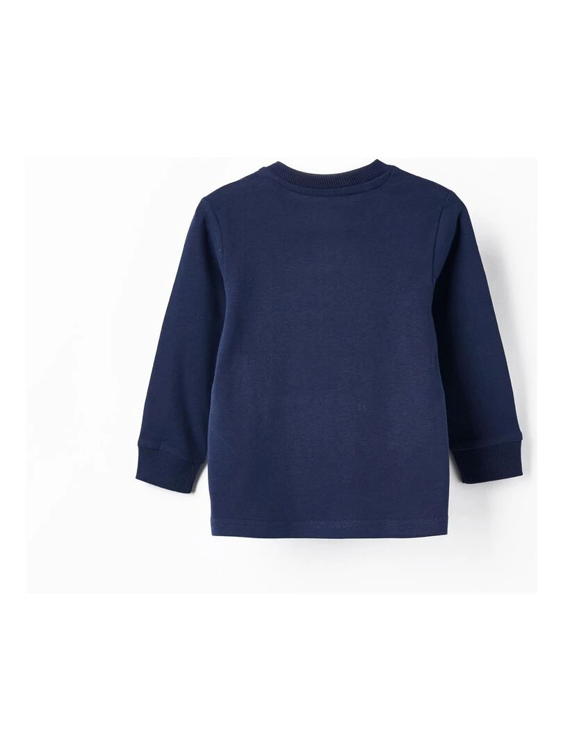 T shirt en coton pour bébé garçon 'Royal' manches longues ROYALS OFF DUTY Bleu foncé