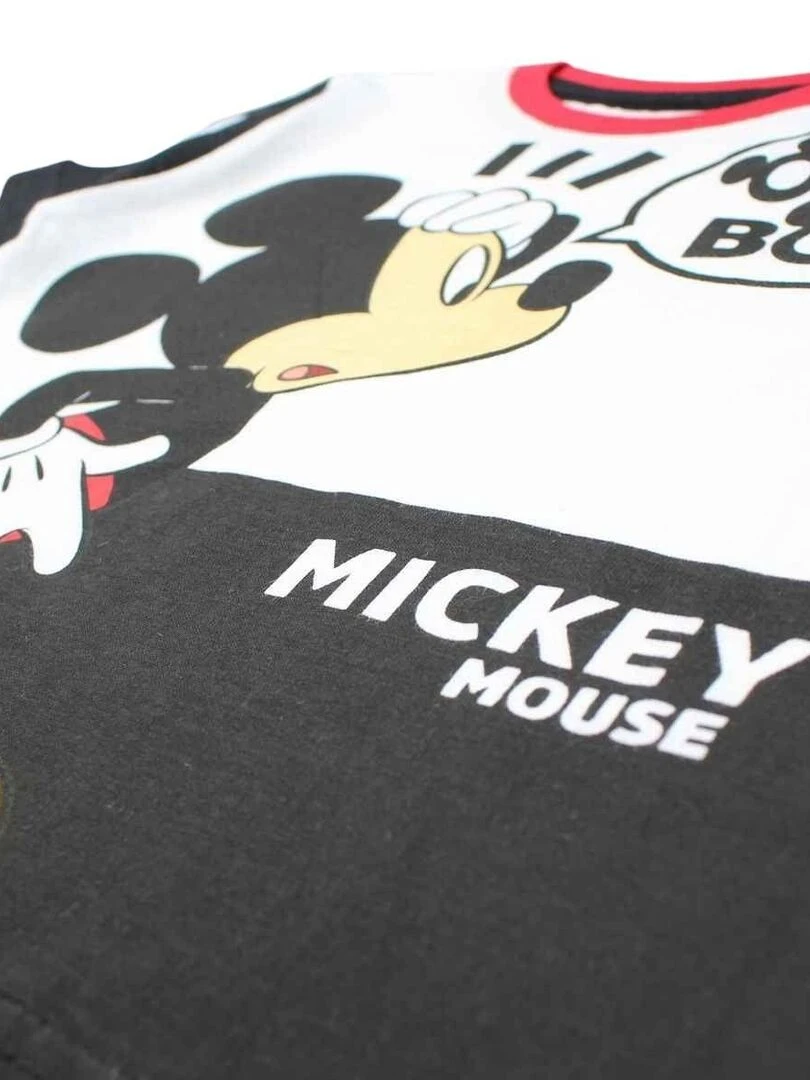 Disney   Ensemble ​​T shirt short garçon Imprimé Mickey   Blanc