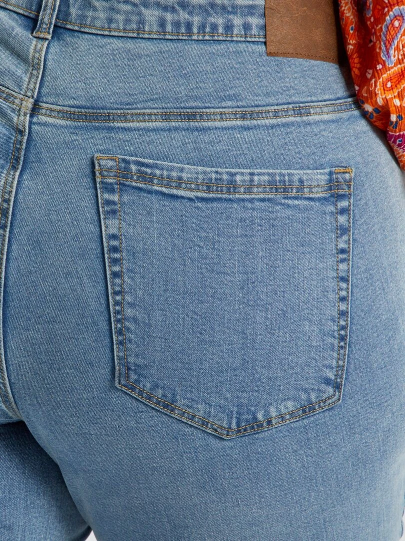 Jean slim à taille haute   L32   Triple stone