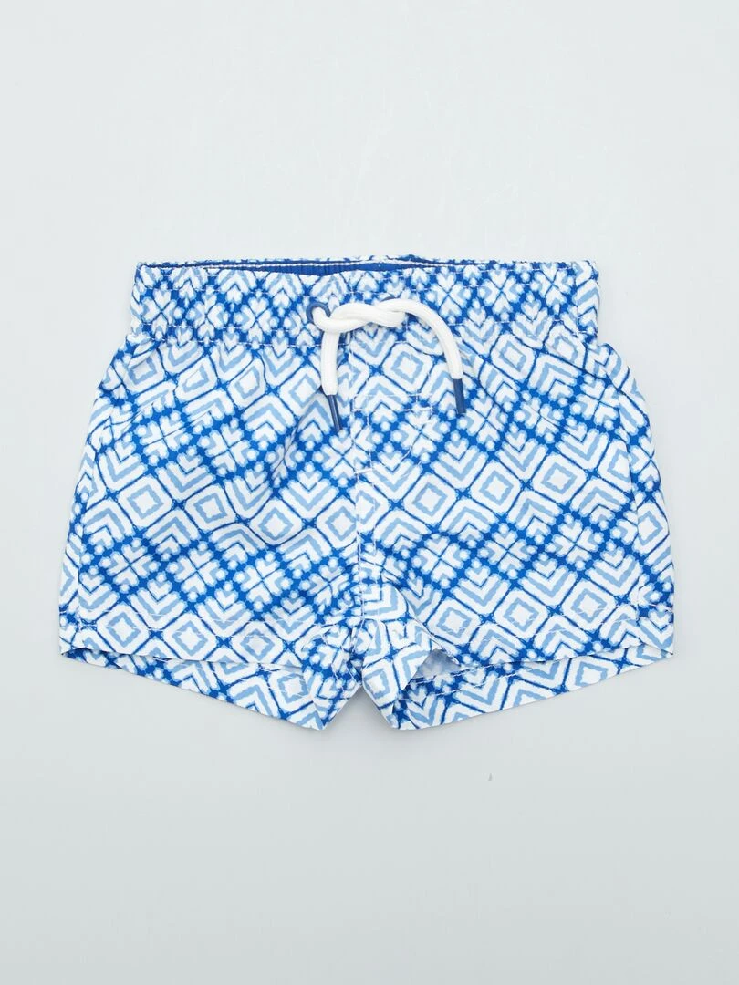 Short de bain fantaisie Bleu